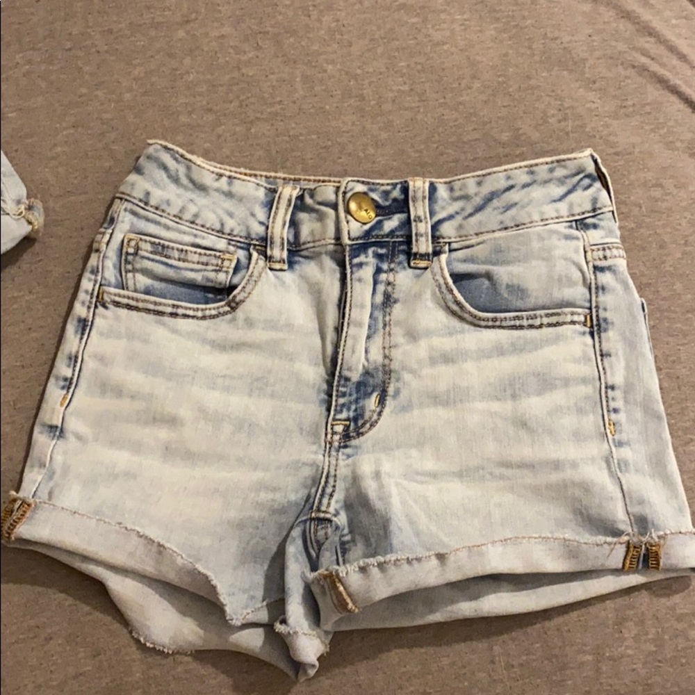 Acid wash America eagle shorts